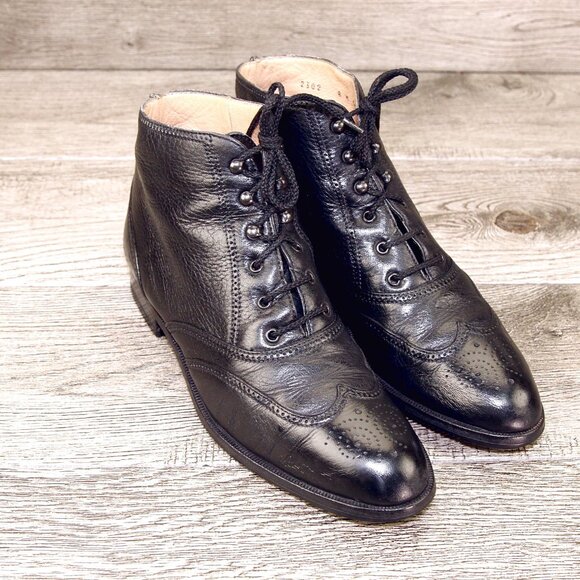 $880 Neiman Marcus GRAVATI Women's 8 M Deerskin Boot 2302 * add $15 new Trees - Picture 1 of 16
